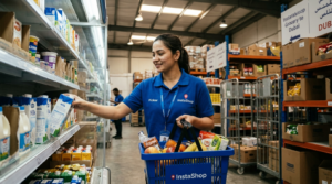 instashop picker packing grocery order