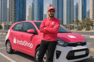 InstaShop car delivery driver job in Dubai