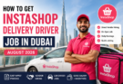 how to get instashop delivery job in dubai 2026