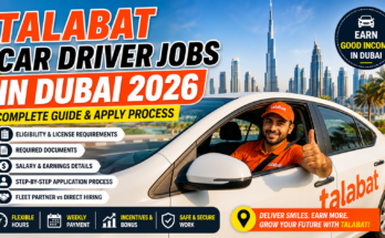 talabat car driver jobs in dubai 2026