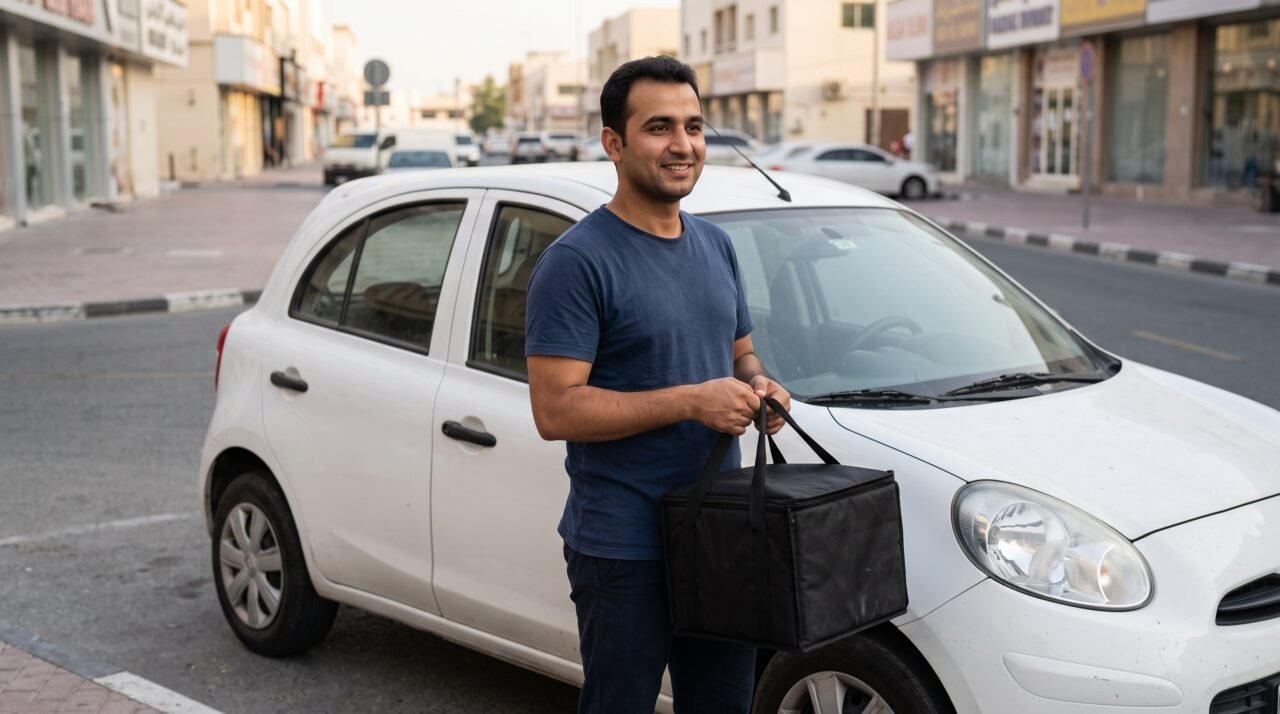 smiles delivery driver jobs in dubai 2026 champion with delivery bag