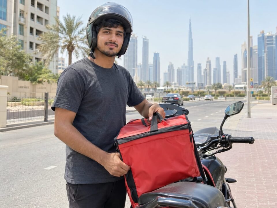 talabat bike rider jobs in dubai delivery rider with helmet