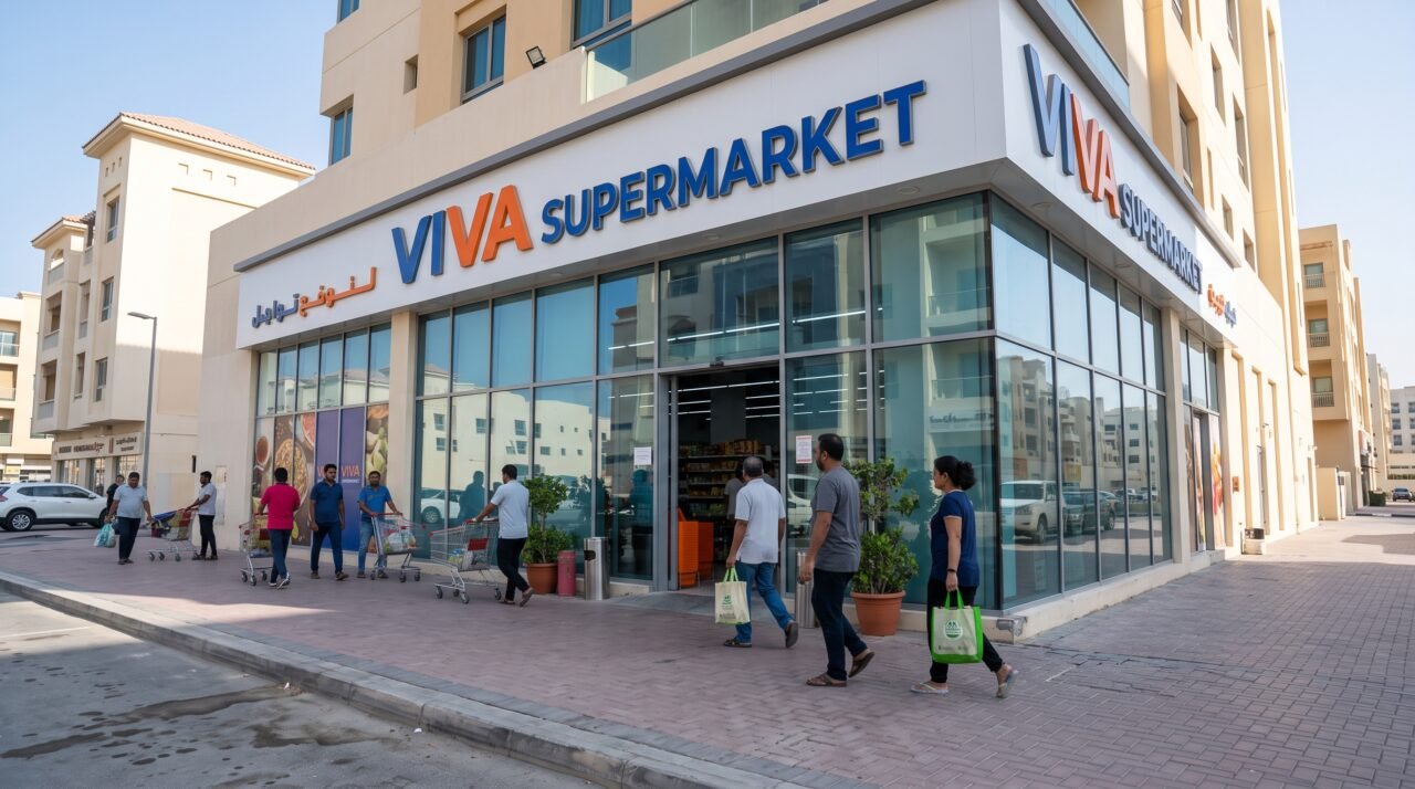 Viva Supermarket storefront in Dubai